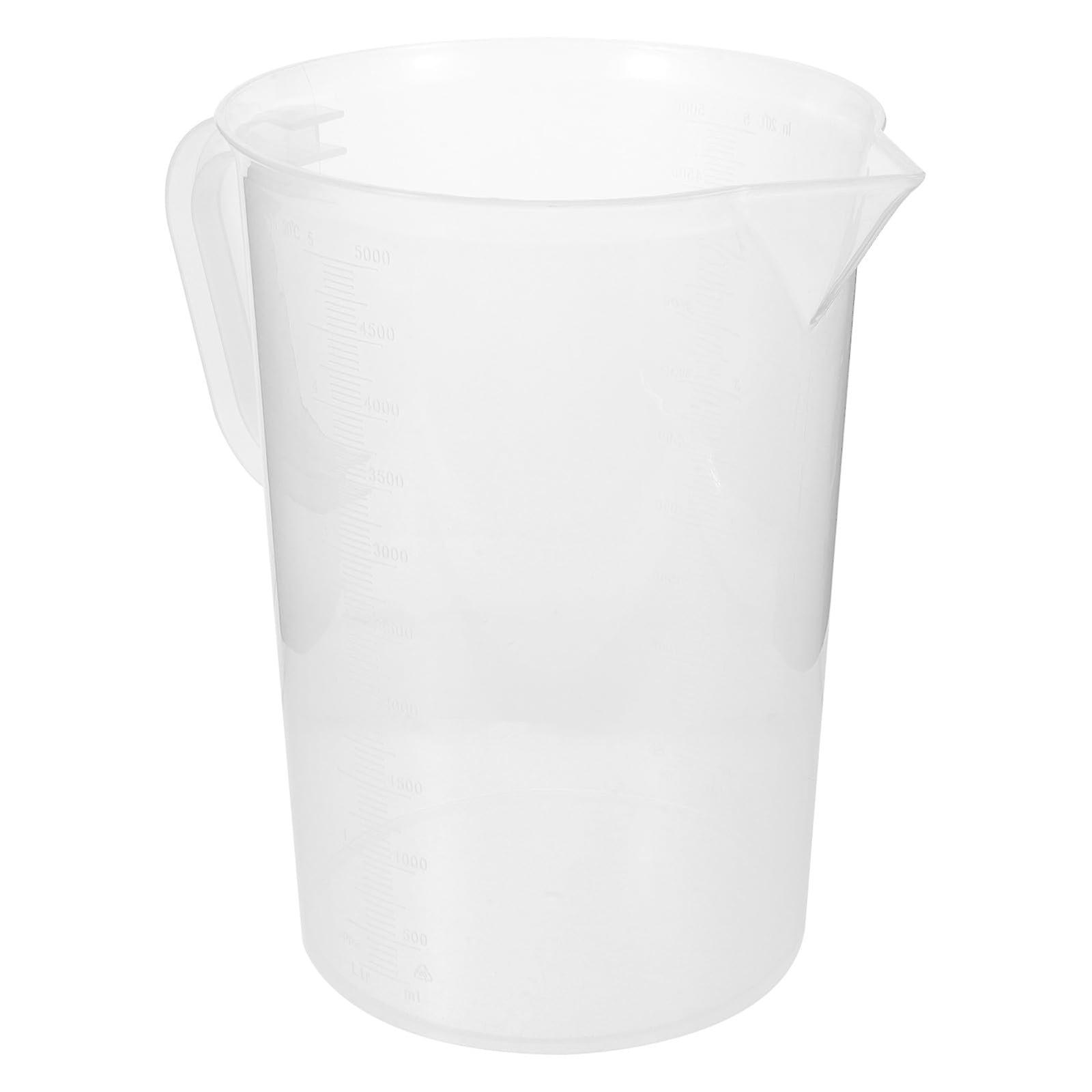5000ml Plastic Measuring Cup with DualSided Graduations,  Temp Resistant Large Kitchen Jug for Baking