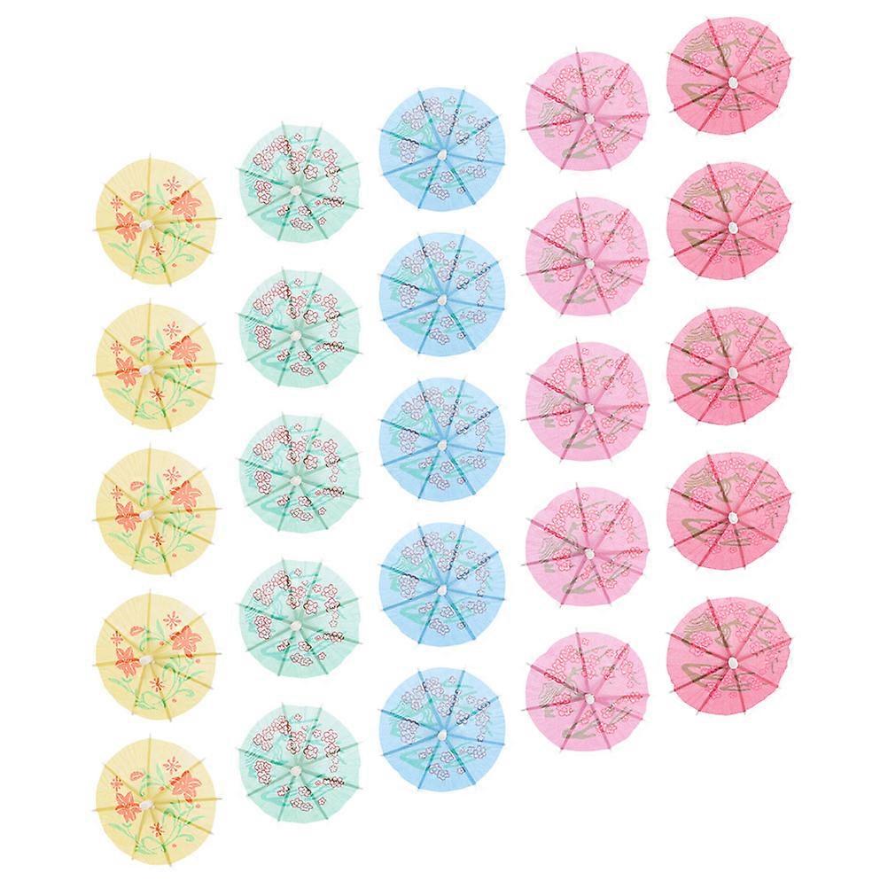 Cocktail Umbrellas Picks for Drinks Decoration 60Pcs Assorted