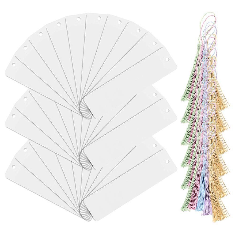 Decorative Acrylic Bookmark Set with Tassels 1Set for Reading