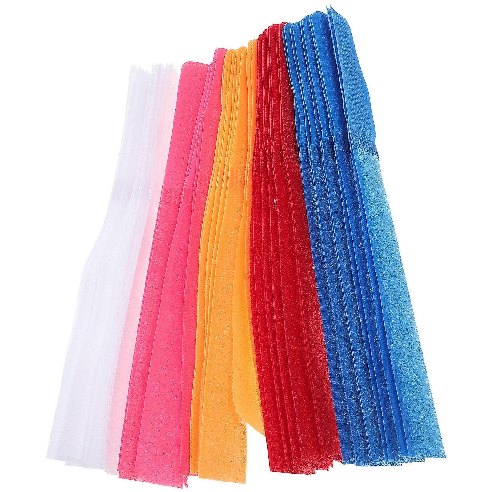 Cable Ties Cable Hook and Loop Strap for Home Organizer 50Pcs Set