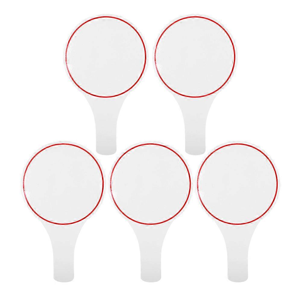Judges Writable Scoreboards Whiteboard for Auctions 5Pcs Pack