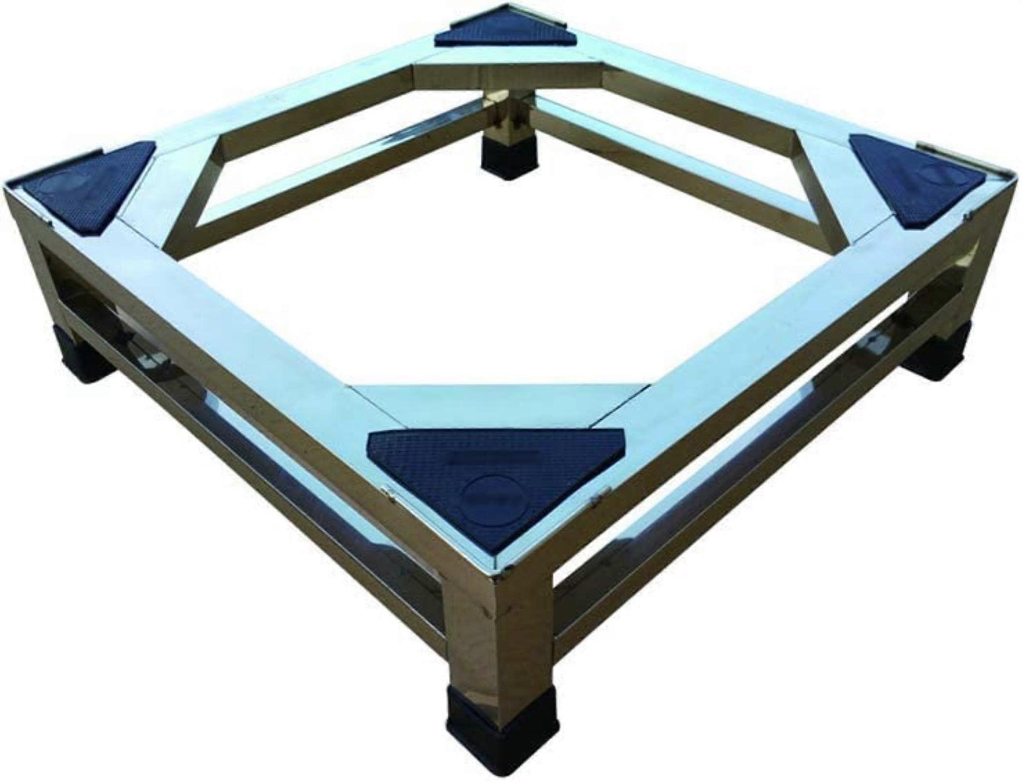 Adjustable Washing Machine Stand and Fridge Base with AntiSkid Pads, Moisture Proof, Heavy Duty