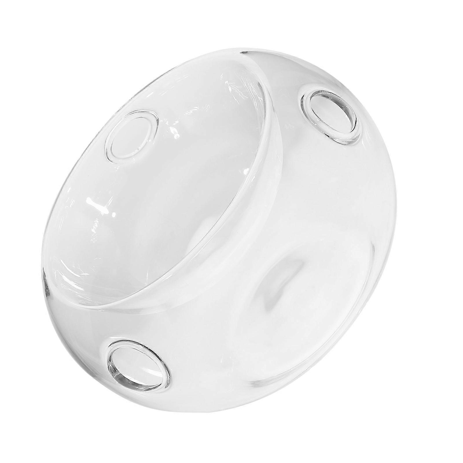 Glass Bowl Creative Transparent Round for Hotel Use Highly Transparent 1Set