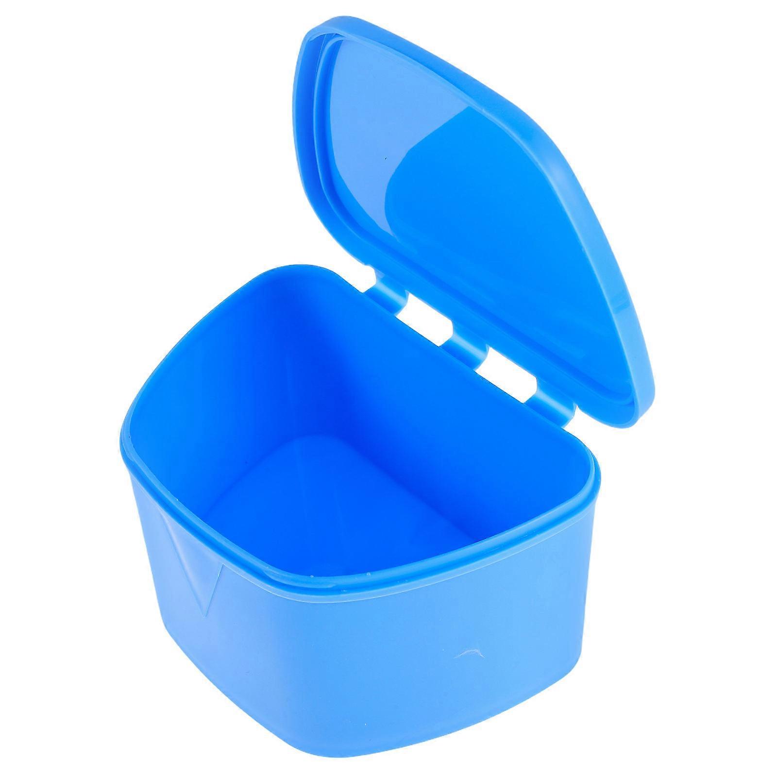 Teeth Storage Box for Protection 5Pcs Plastic Braces Holder Dark Blue