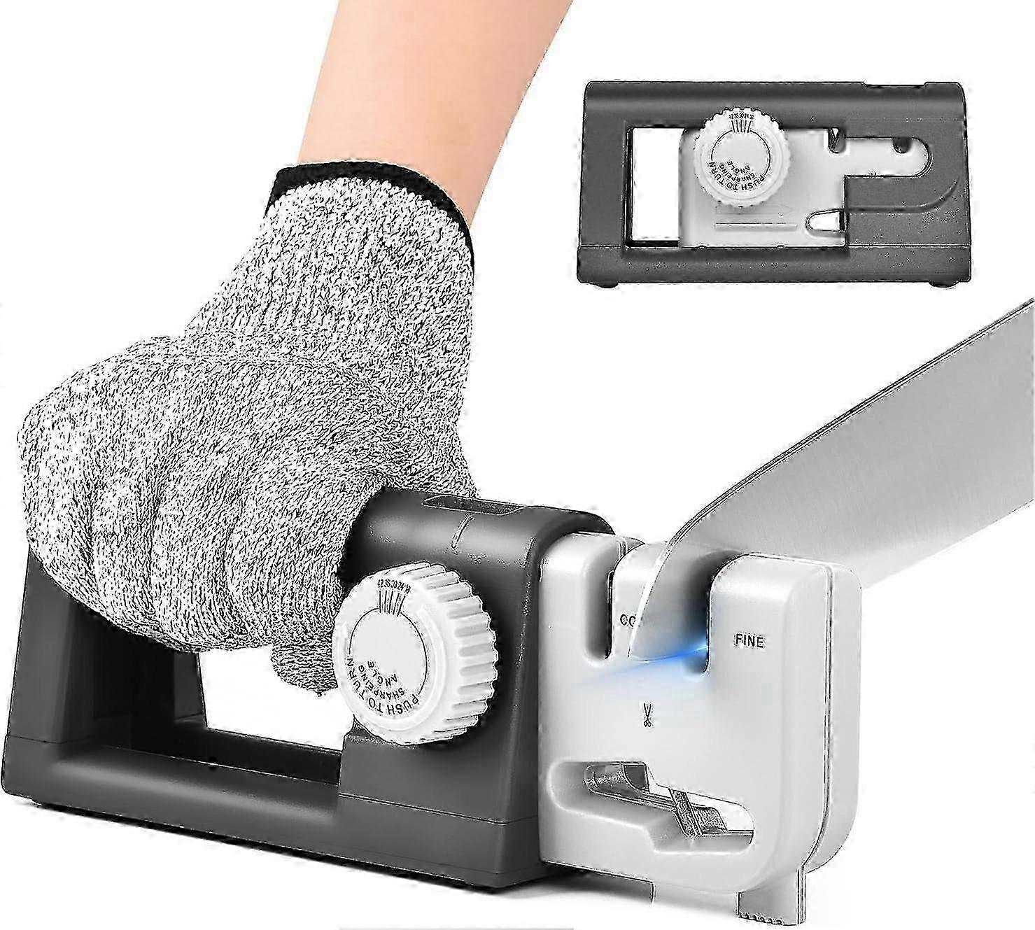 2025 Knife Sharpener Professional Ceramic Tungsten Kitchen Sharpening System 4 Stage