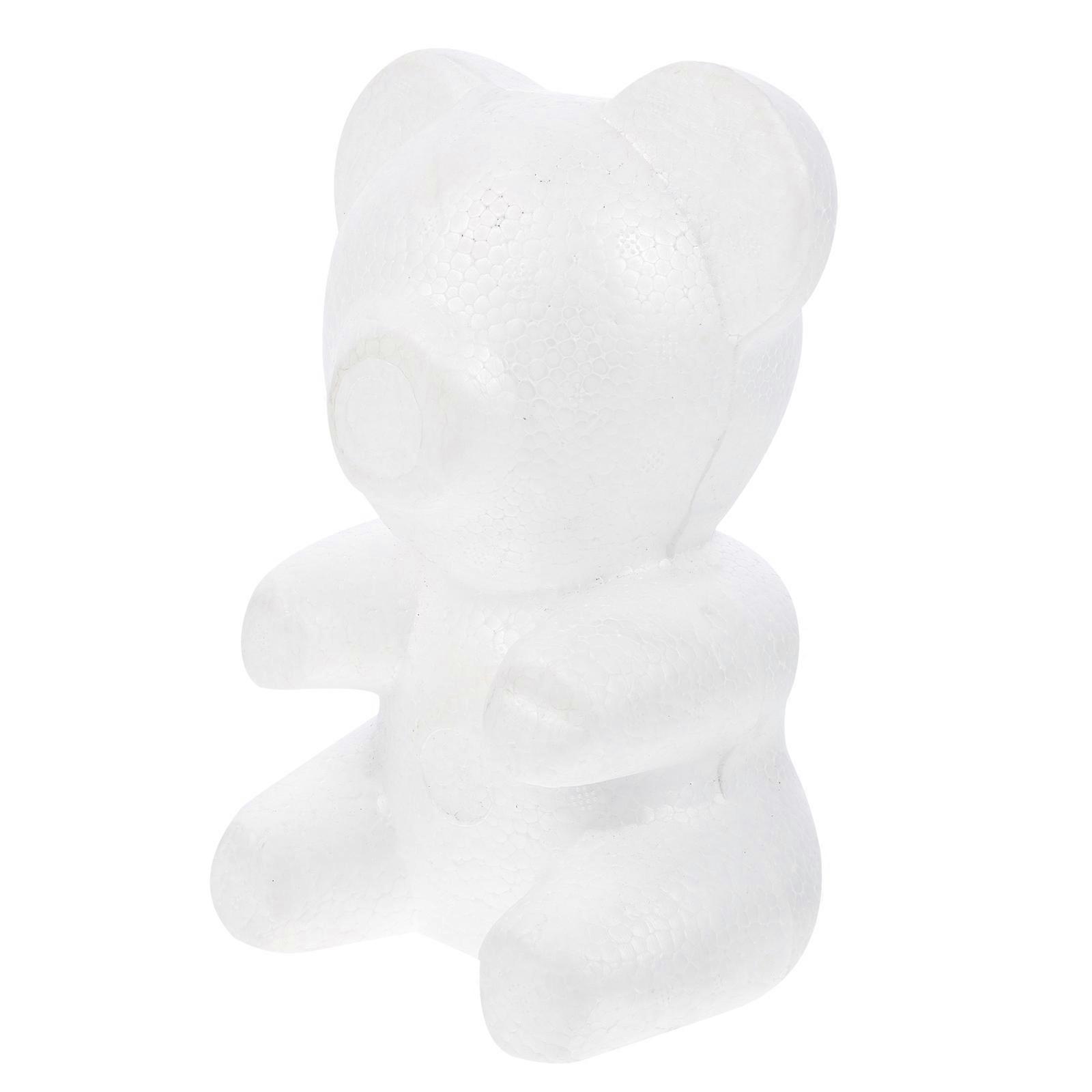 Modelling Polystyrene Bear Foam Shape for DIY Crafts White Bear Mold