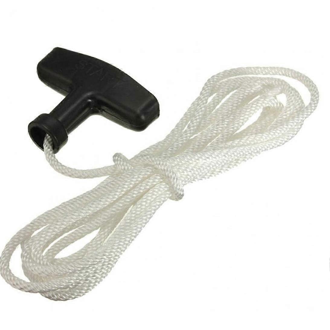 Universal Lawnmower Starter Cord with Durable Pull Handle for Petrol Mower Replacement