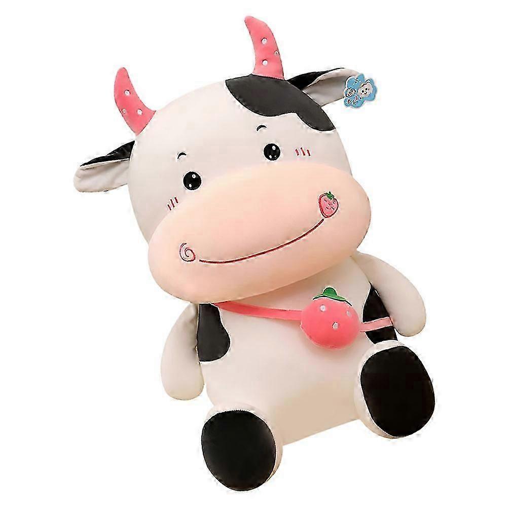 Toy Milk Cow Doll Decor Charming New Year Mascot Suitable For Festive Celebrations 50cm With 1Pc