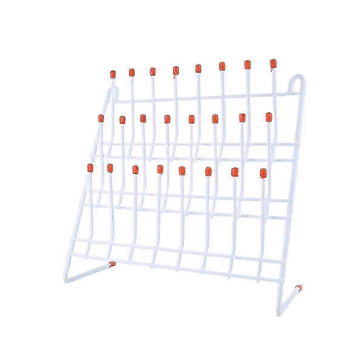Lab Drying Rack 24 Pegs Lab Glassware Rack Wire Glassware Drying Rack Wall Mount/Freestanding Lab Gl