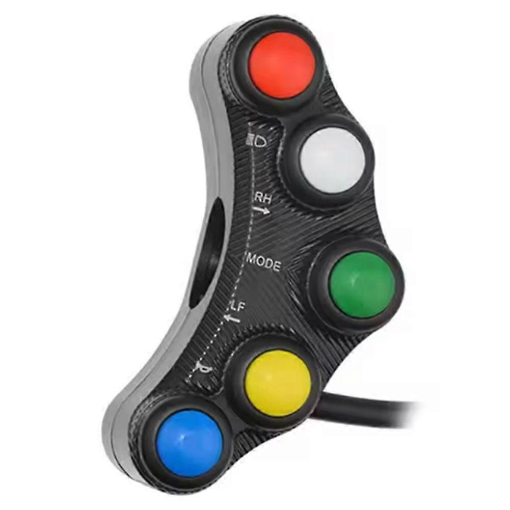 Motorcycle Button Waterproof Handle Bar Button 7-in-1 Multifunction Handlebar Button Control Stop Start Button
