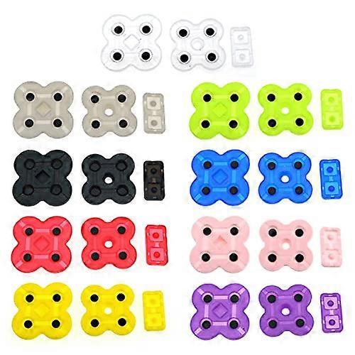 Replacement Button Pad Rubber Keypad Left Right Conductive  Part Gray for Nintendo DS Lite