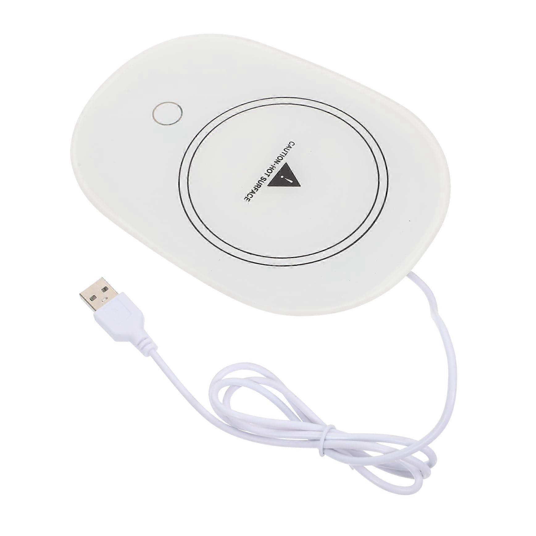 USB Coffee Cup Warmer with Auto Sensor Heating and Thermostatic Control for Desk Home Office