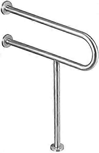 Rustproof Shower Grab Bar with Concealed Mount, UShaped Bathroom Safety Rail for Elderly