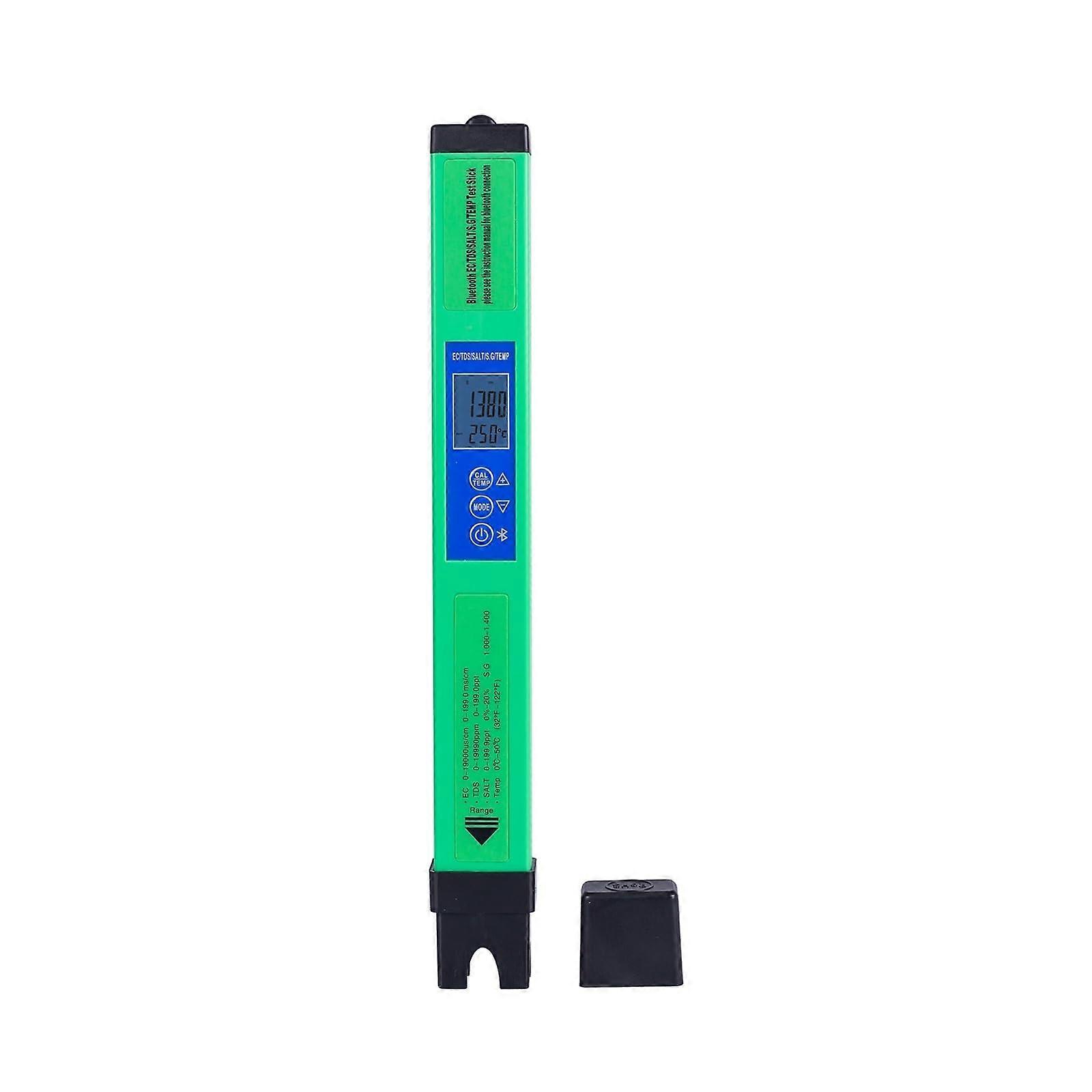 Digital Salinity Meter for Aquarium and Pool with  Accuracy Titanium Sensor and LCD Display