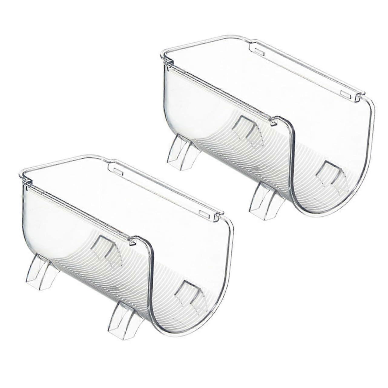 2Pcs Stackable Water Bottle Holder PET Material SpaceSaving Fridge Bottle Organizer for Kitchen