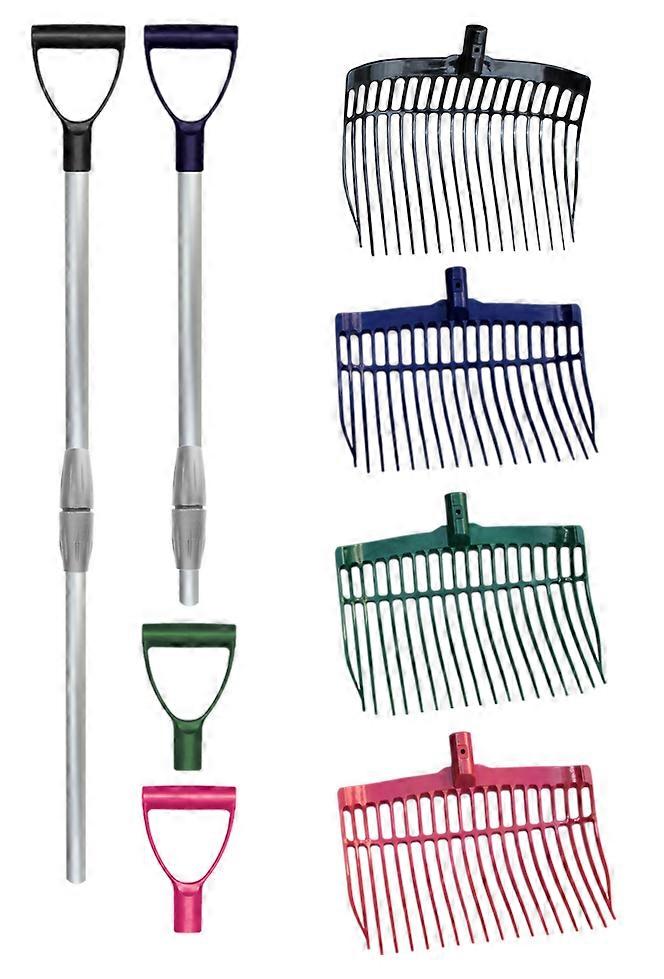 Mistgabel mit Griff, rosa