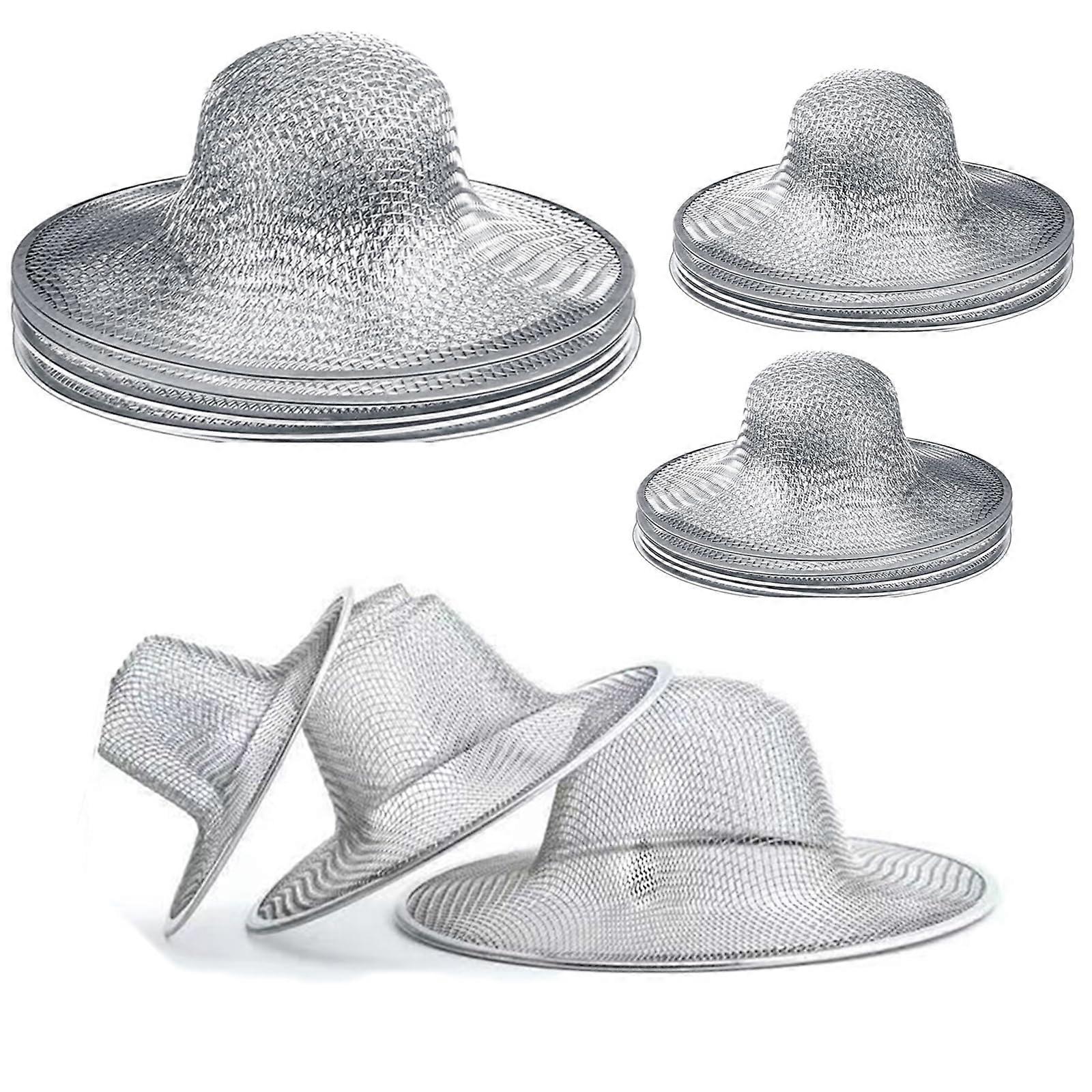 12 Pieces Stainless Steel Sink Strainer Set, MultiSize Mesh Kitchen and Bathroom Drain Filter