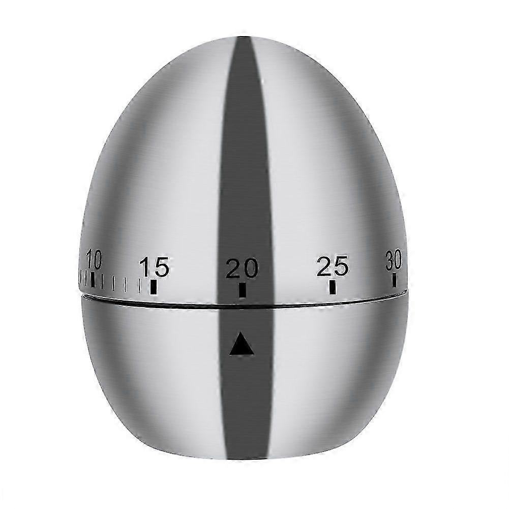 Stainless Steel Boild Egg Shape Alarm Timer Cooking Tool Kitchen