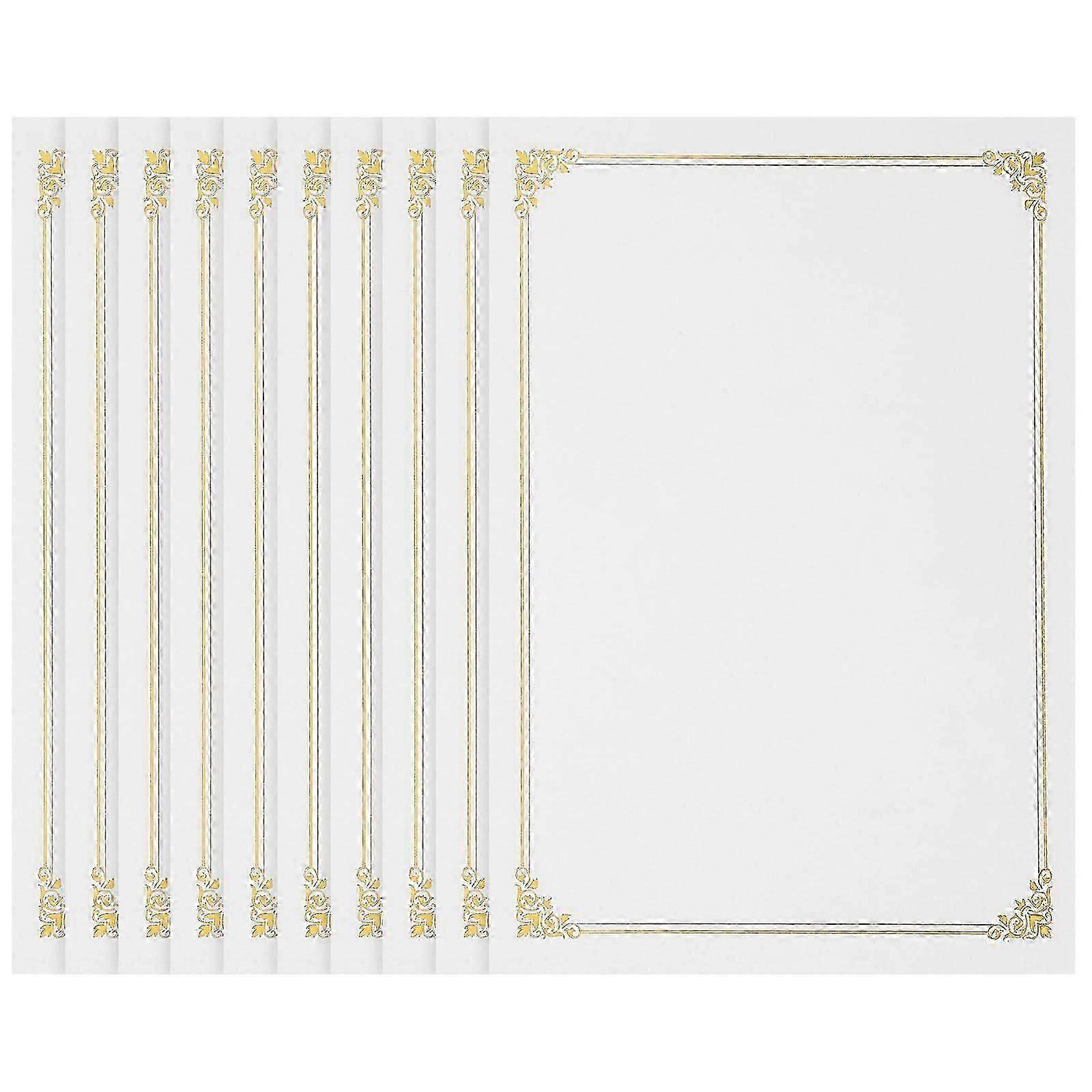10pcs Blank Certificate Paper A4