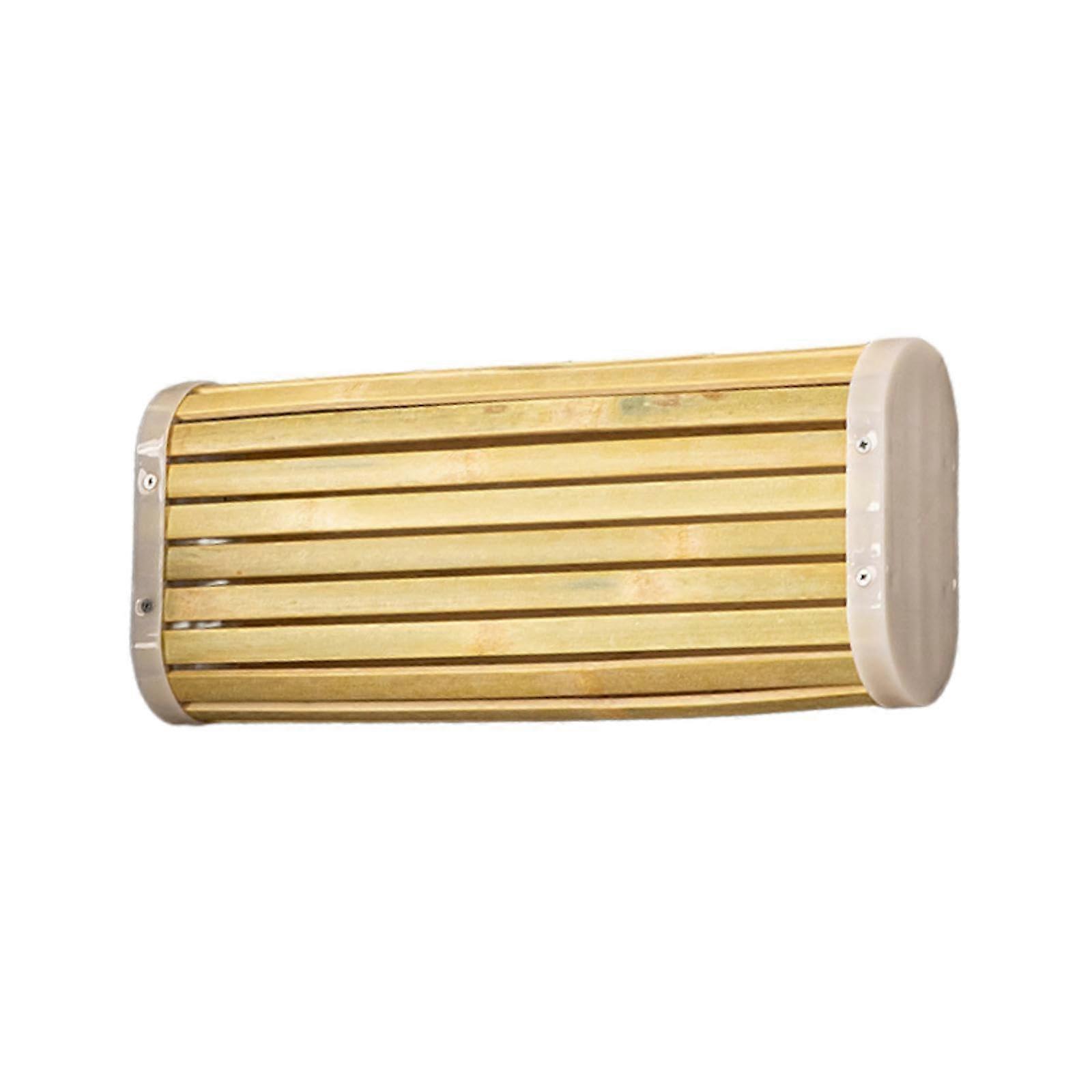 Sauna Headrest with Ergonomic Neck Support, Breathable Bamboo Surface, 16x33x8cm Spa Pillow