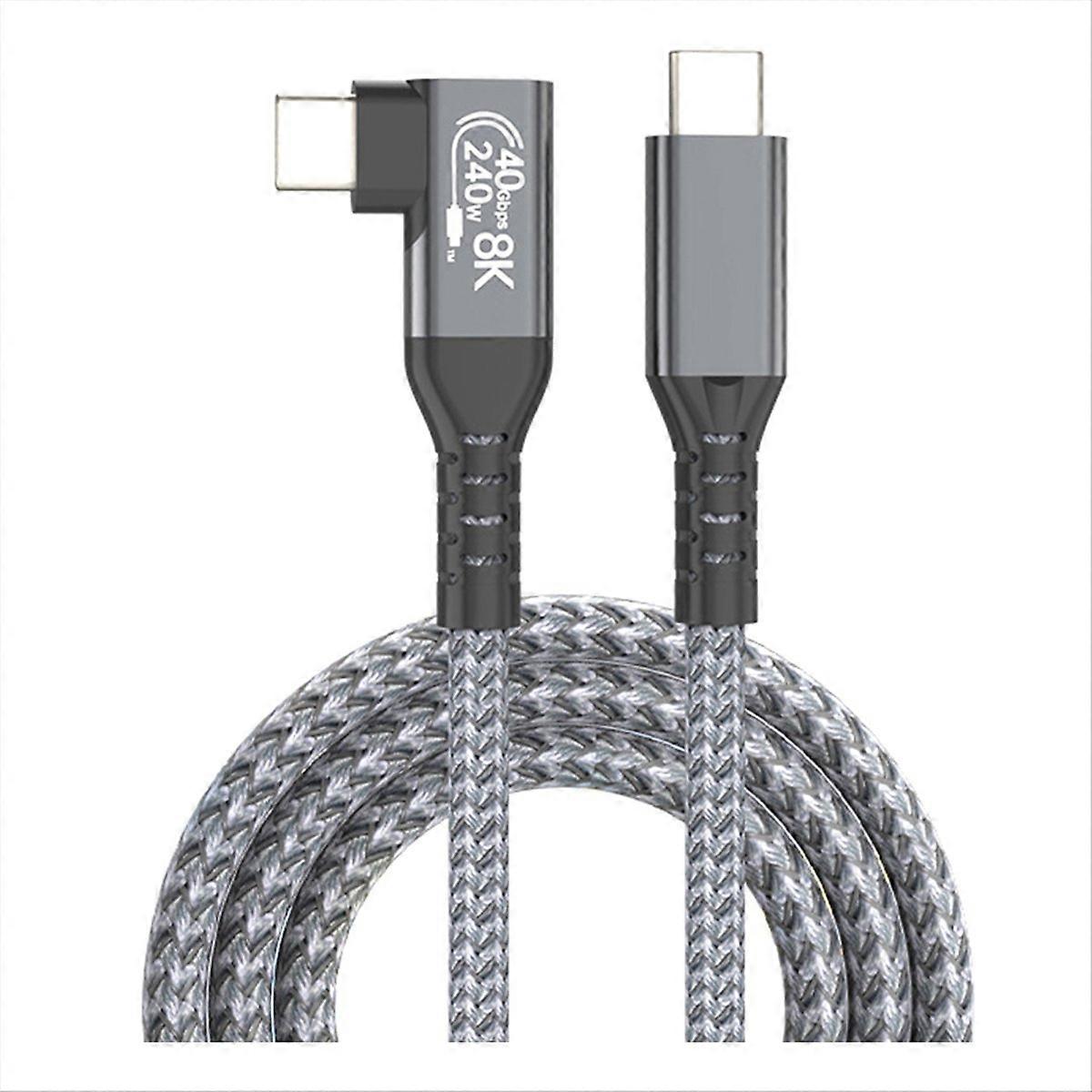 USB 4 Cable 90° 40Gbps USB4 Type C Data Cable 1.5M