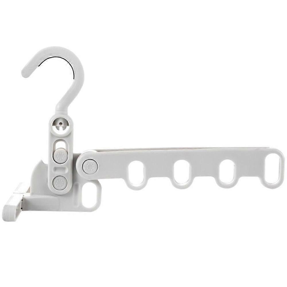 New Hotels Foldable Clothes Drying Rack Five-hole Multi-function Clothes Hook Angle Adjustable Clothes Hanger Travel