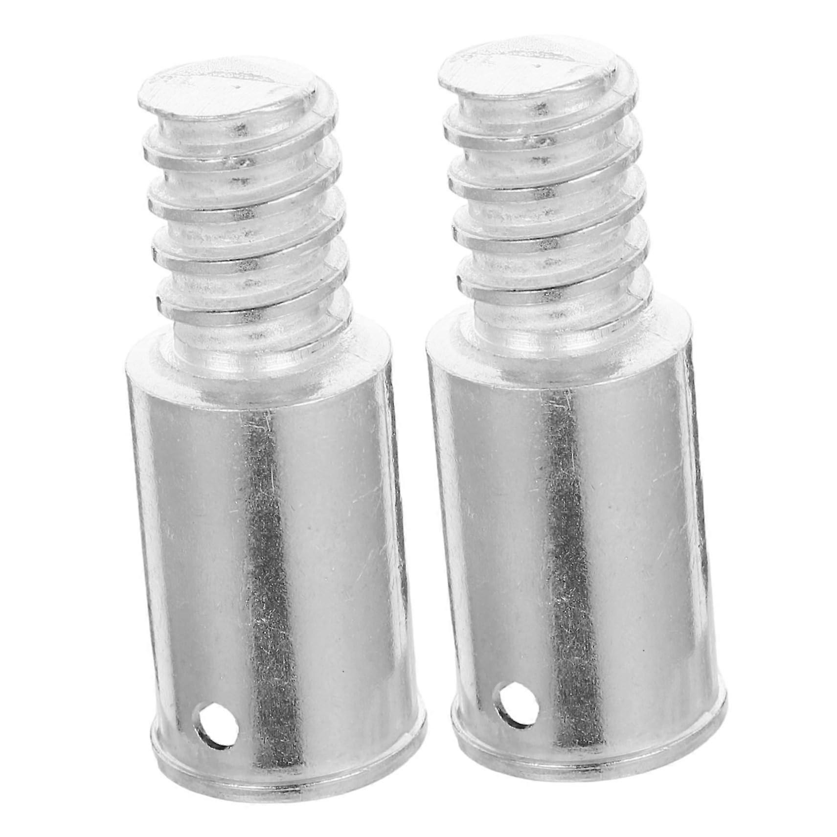 Broom Handle Replacement with Durable Metal Threaded Tip, Universal Fit, Easy Install, 2pcs
