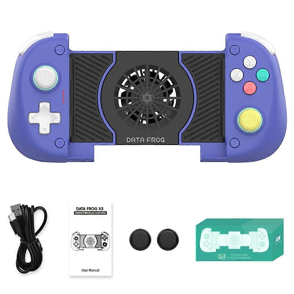 DATA FROG X3 Wireless Bluetooth-Compatible Game Controller with Turbo Function and Cooling Fan for A