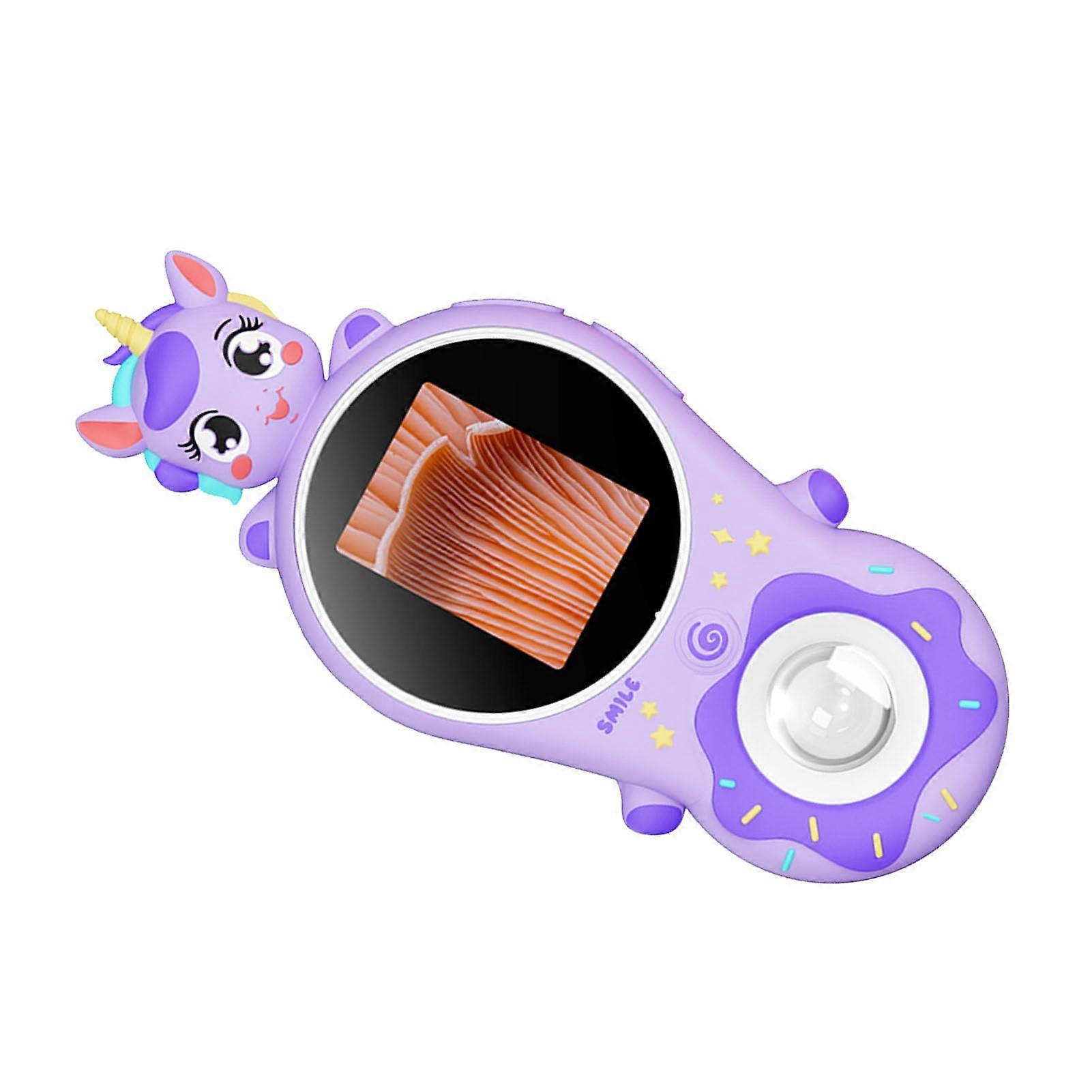 Digital Handheld Microscope 500X Magnification with LED Light for Coins Insects Purple