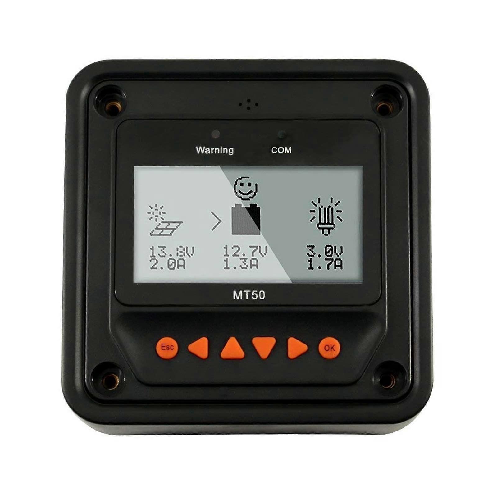 MPPT Solar Charge Controller Remote Meter MT50 with Large LCD Display and RealTime Energy Tracking