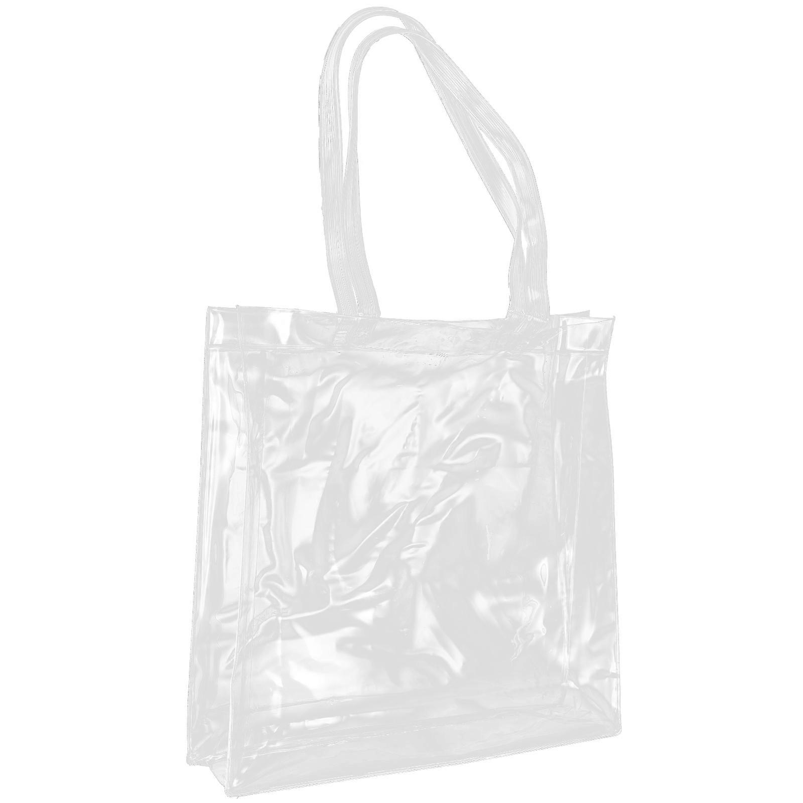 Transparent Test Paper Tote Bag Portable File Storage Organizer 2Pcs