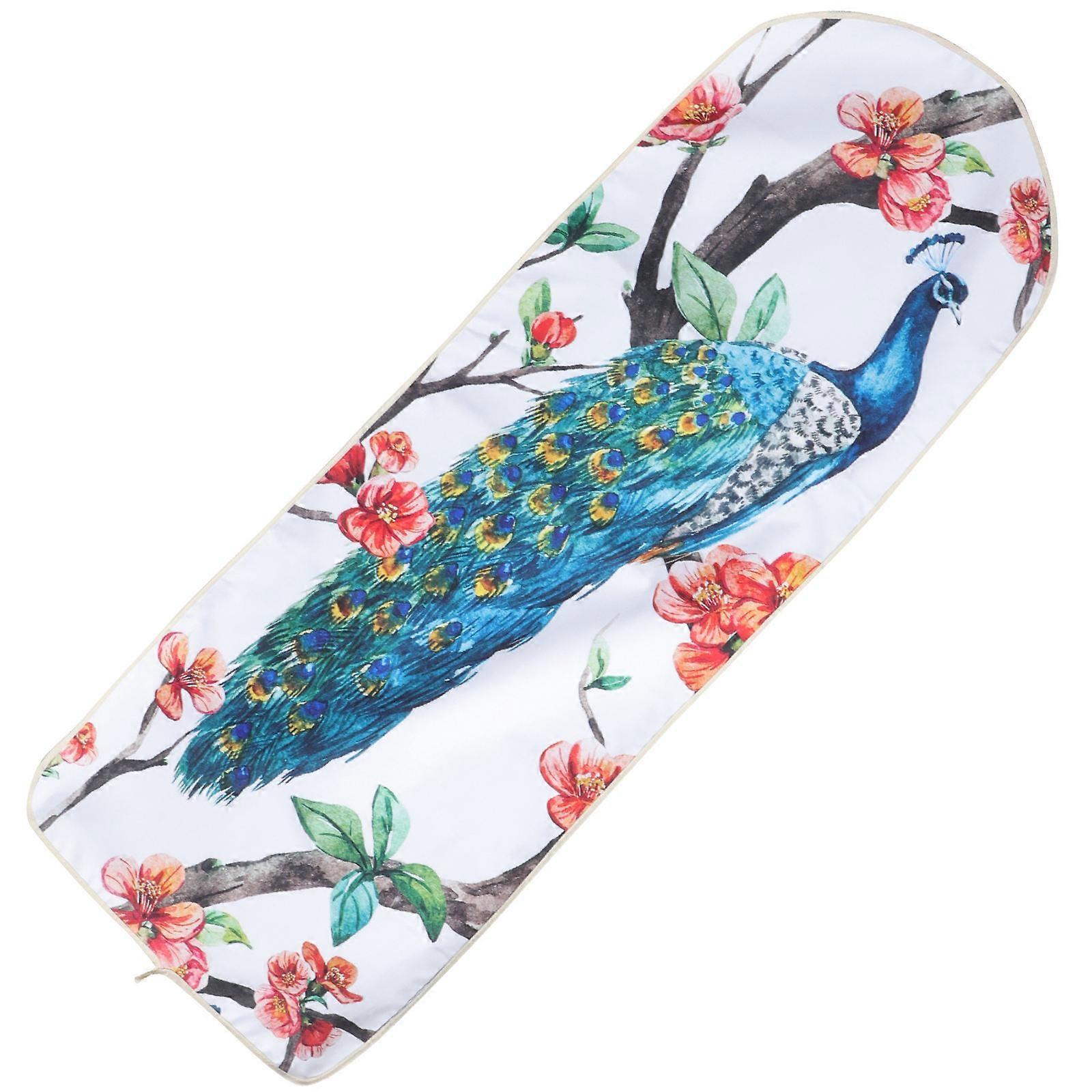 Ironing Board Cover Assorted Color Peacock Pattern for 4Pcs Ironing Supplies