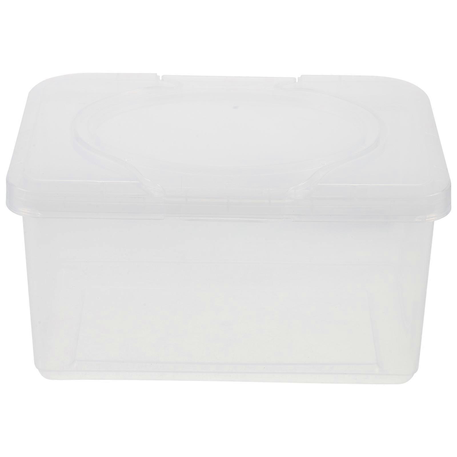 Transparent PP Wipes Dispenser Box for Holding Tissue Portable Storage Container