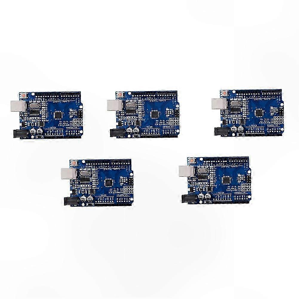 5PCS Microcontroller Board with ATMEGA328P-AU Chip, 16MHz, Type-C Cable, Compatible with Arduino Development Kits