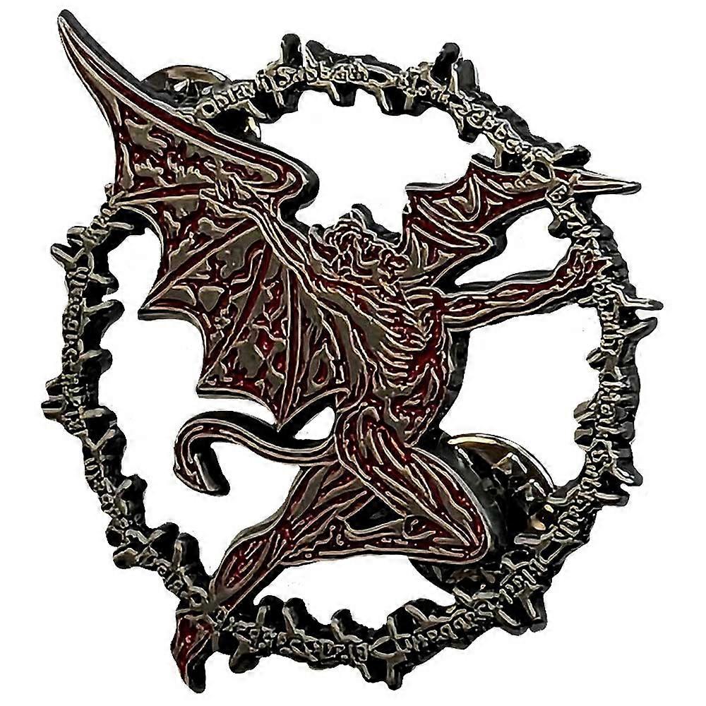 Black Sabbath Daemon Ring Logo Pin Badge