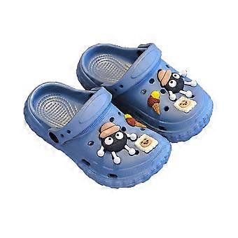 Sabots de jardin pour enfants (garçons et filles) - Bleu - 10-10,5 ans - Chaussures aquatiques non adaptées à la plage et à la piscine - Sandales d'intérieur et d'extérieur