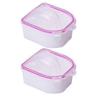 2pcs Manicure Bowl Nail Remover Bowl Nail Polish Remover Nail Soaking Bowl