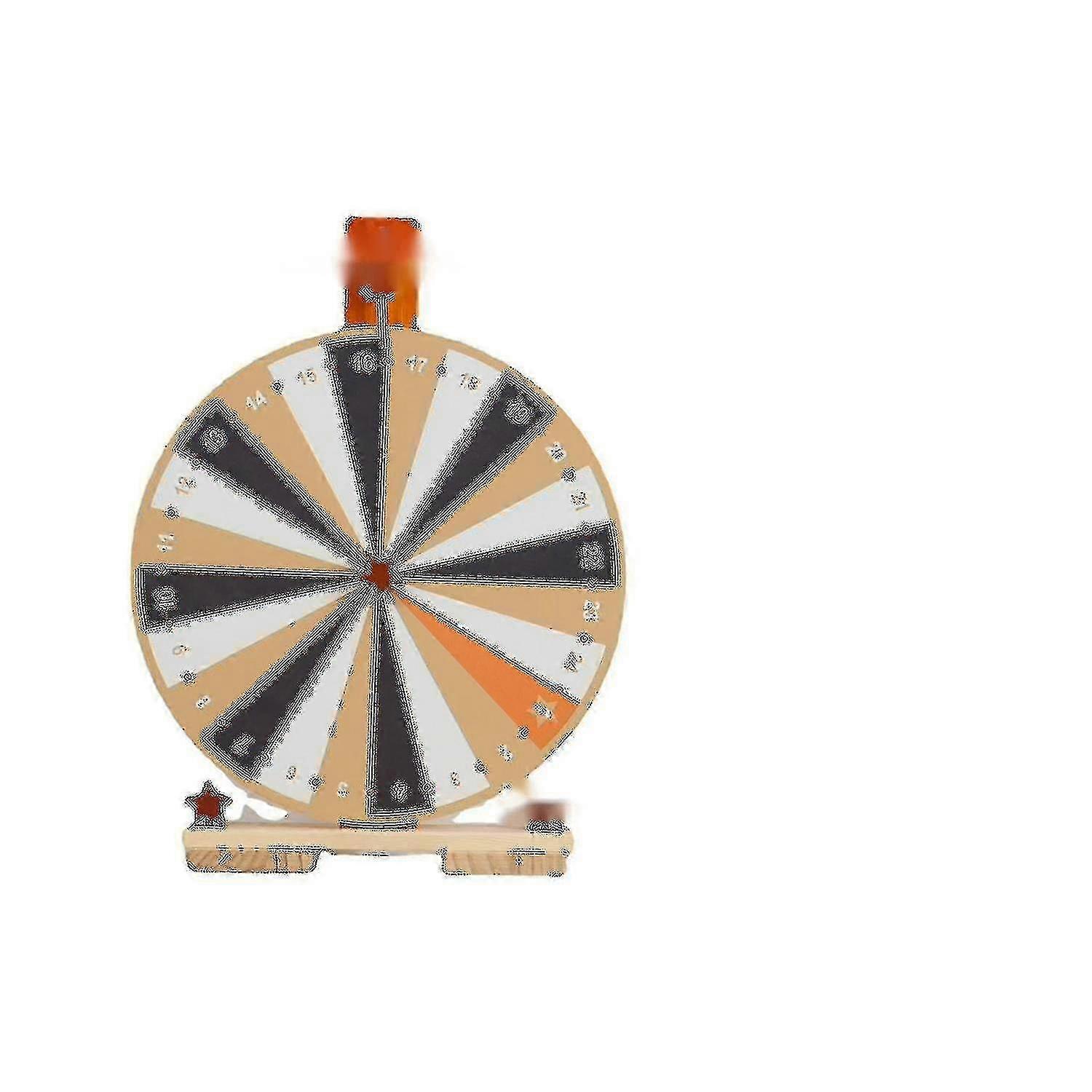 Roda da Sorte com 24 Slots e Base de Madeira para Eventos
