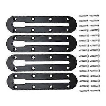 2/4Pcs Low Profile Track Kayak Slide Track Rail Bracket Fishing Rod Holder Mounting Base Kayak Accessories Mount Track Multicolor