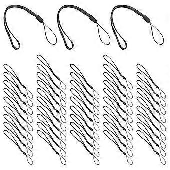 Anti-Lost Lanyards 50Pcs Black Nylon Mobile Phone Strap compatible Versatile Camera Use
