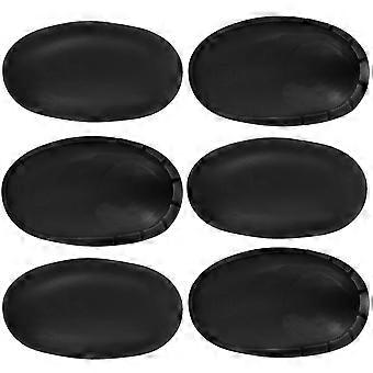 Silicone Ear Protectors Ear Covers for Hair Dye 3Pairs Black Hairdressing Caps