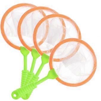 Grote plastic visnetten voor kinderen, vangnetten, 4 stuks, duurzame insectenvanger.
