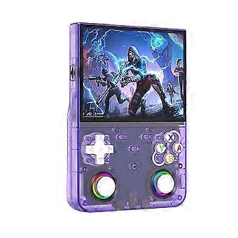 R36 Ultra X Retro Handheld Game Console 4.5-Inch IPS Screen Open Source Pocket Player 2.4G WiFi PSP Game Console Purpler
