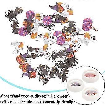 3D Nail Decorations Resin 3 Boxes Halloween Design for Nails