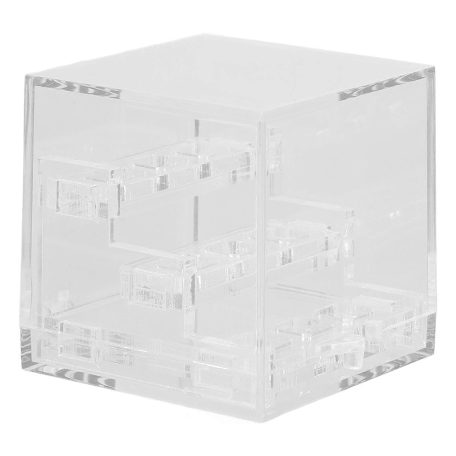 Display Box Acrylic Small Gemstone Display Box for Storage Use 3 Tier