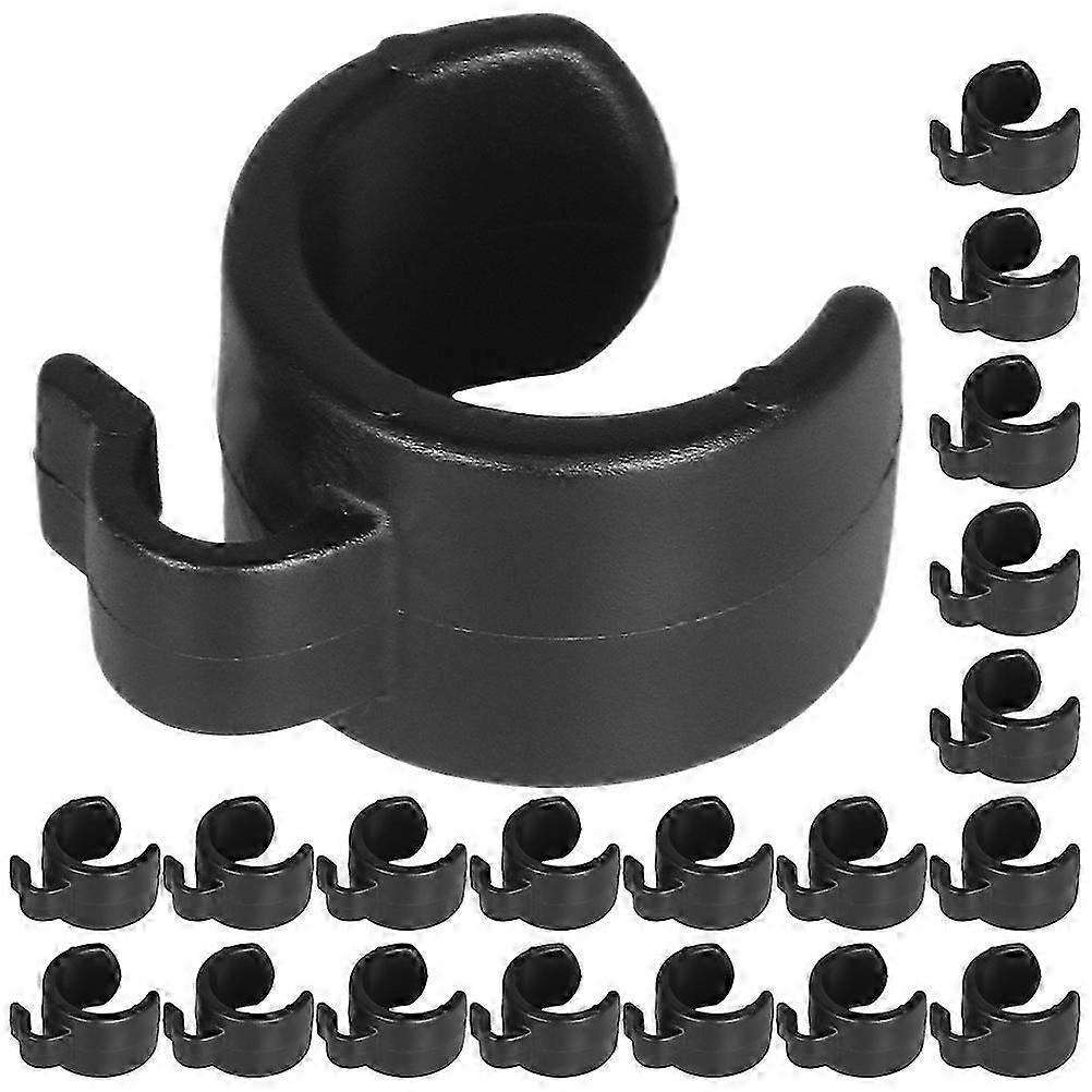Mic Cable Clips for Microphone Stand Durable Plastic Cable Clamps 25Pcs