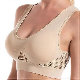 Womens Seamless Comfortable Bra Comfy Shapeware Sports Stretch Crop Support Top
