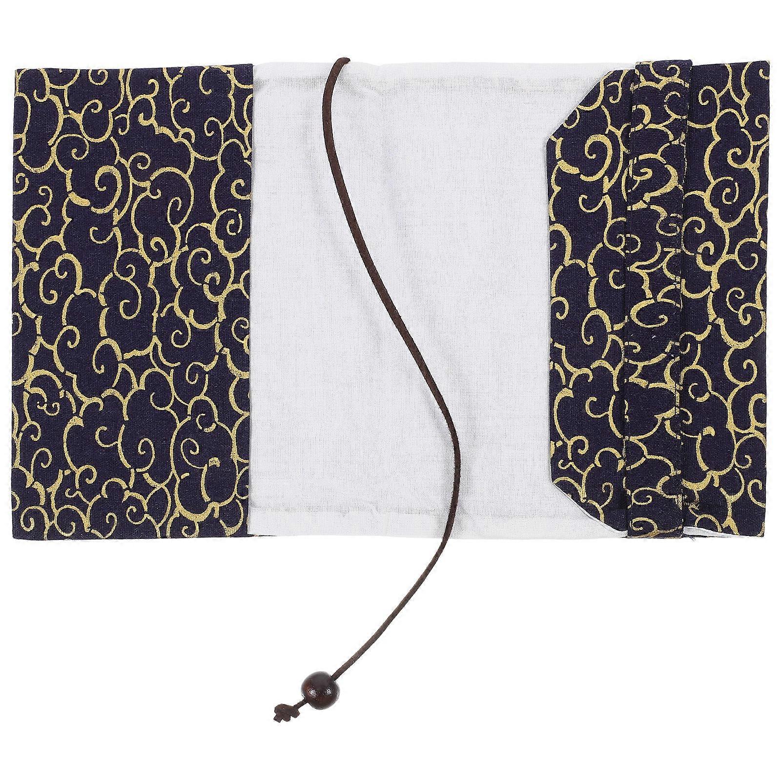 Cloud Pattern Fabric Book Sleeve Protector for Hardcover Textbooks