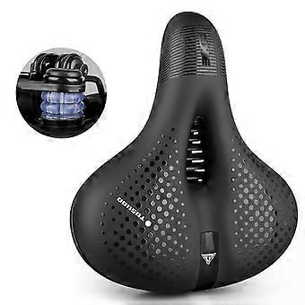 Herren Damen Fahrradsattel mit reflektierendem Streifen, verbreitert, kompatibel mit MTB und Rennrad, mit Sitzkissen P