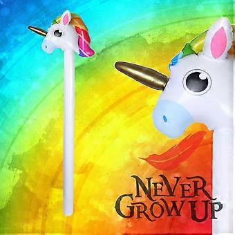 BULK - [NGU🪶] 110cm INFLATABLE UNICORN STICK, Size 110cm *R. A*